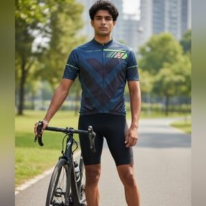 Strgao men's cycling jersey shirt, XL